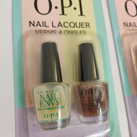 OPI Mini Nail Polish Set of Two Brand New 4 bottles total Nail Laquer Nail Stren - Picture 3 of 12